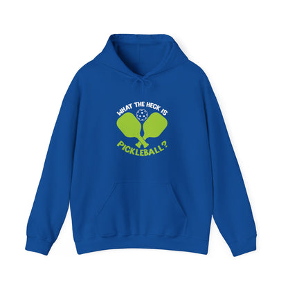 Women's Funny Pickleball Hoodie - What the Heck Is Pickleball? Royal