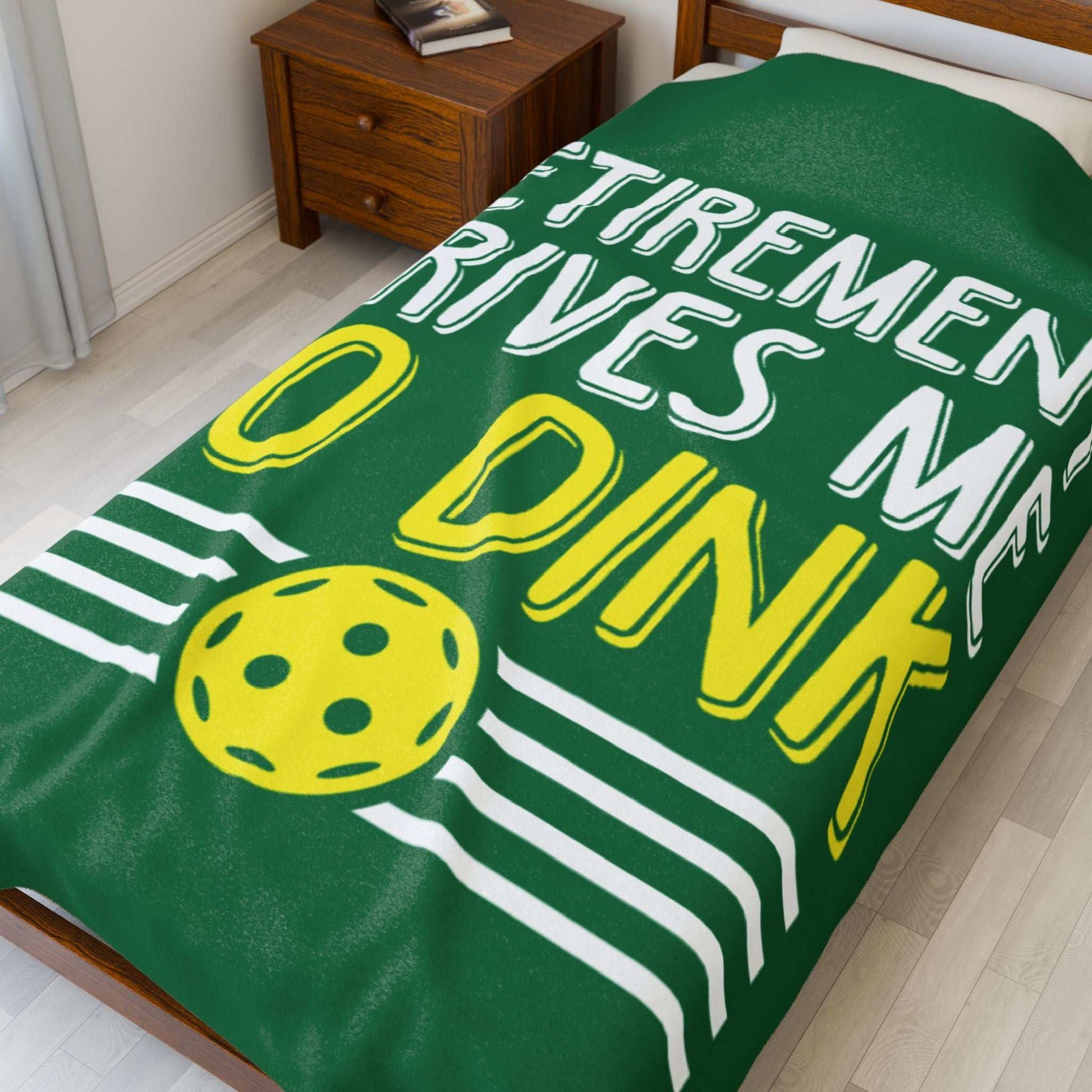 Pickleball Funny Blanket - Retirement Drives Me to Dink