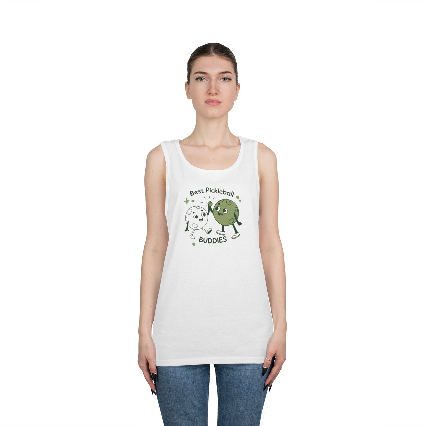 Women's Stylish Pickleball Tank Top - Best Pickleball Buddies