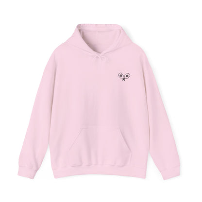 Women's Sporty Pickleball Hoodie - Pickleball Squad Pink