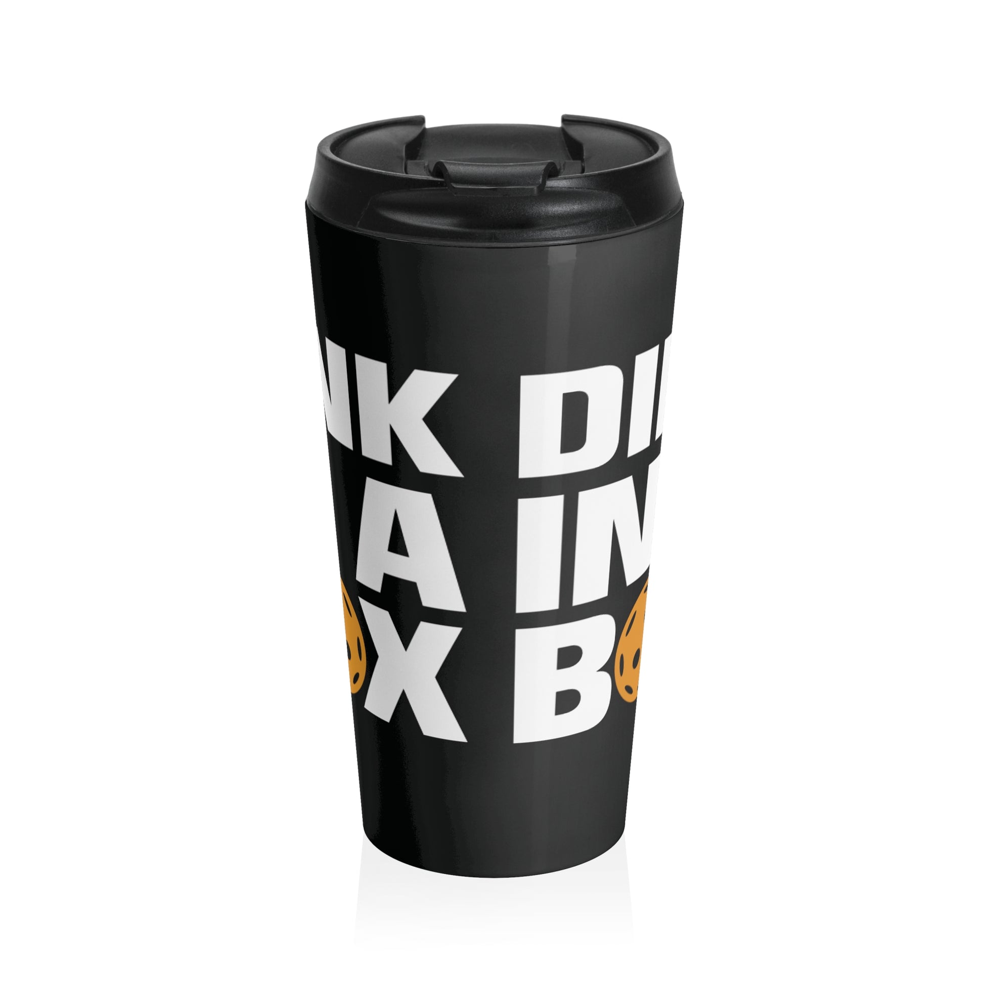 Pickleball Stylish Travel Mug - Dink in a Box Black