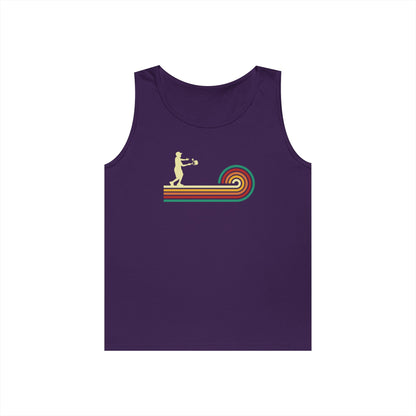 Men's Unique Pickleball Tank Top - Pickleball Retro Purple