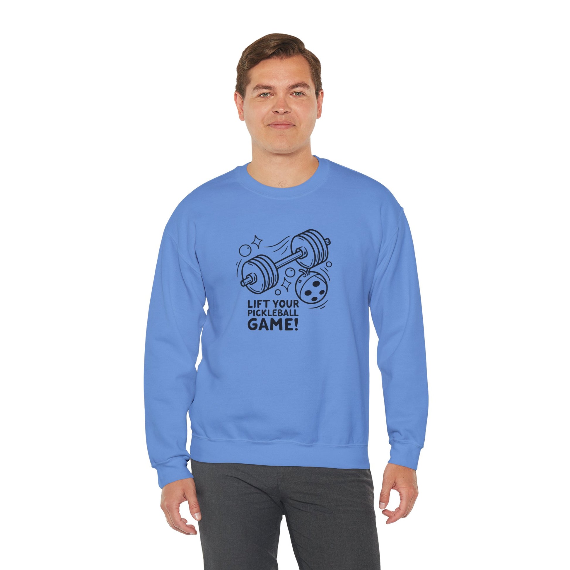 Men's Energetic Pickleball Sweatshirt - Lift Your Pickleball Game