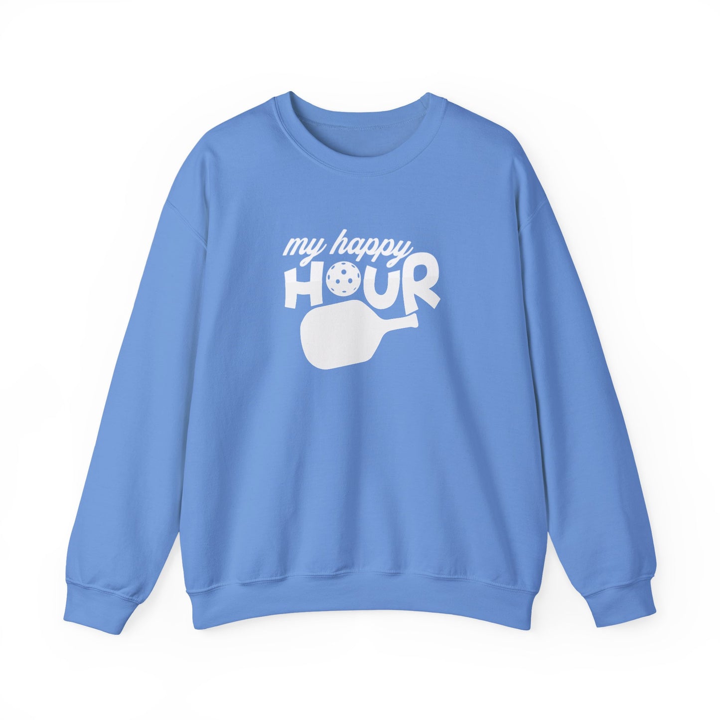 Women's Lightweight Pickleball Sweatshirt - My Happy Hour Blue