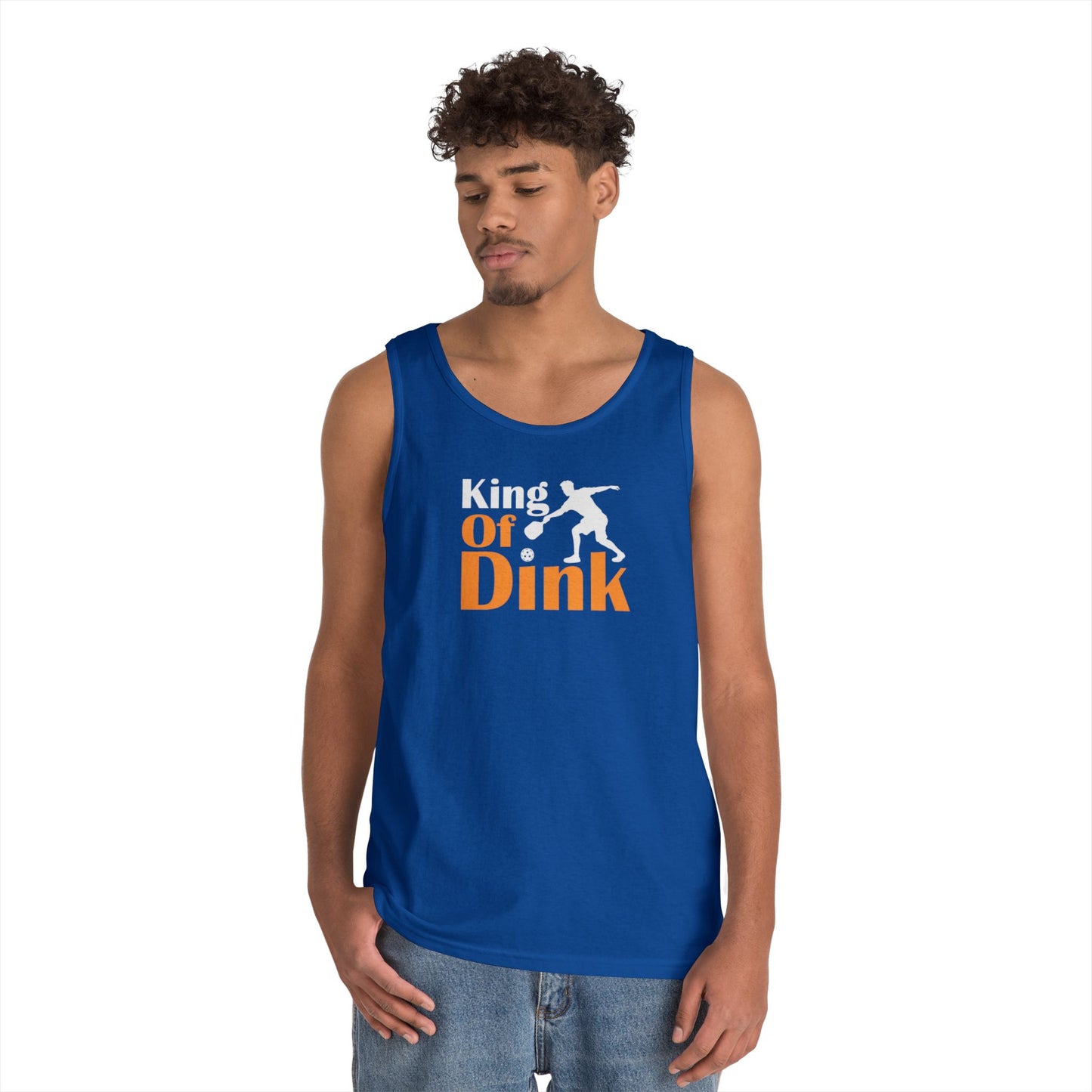 Men's Funny Pickleball Tank Top - King of Dink