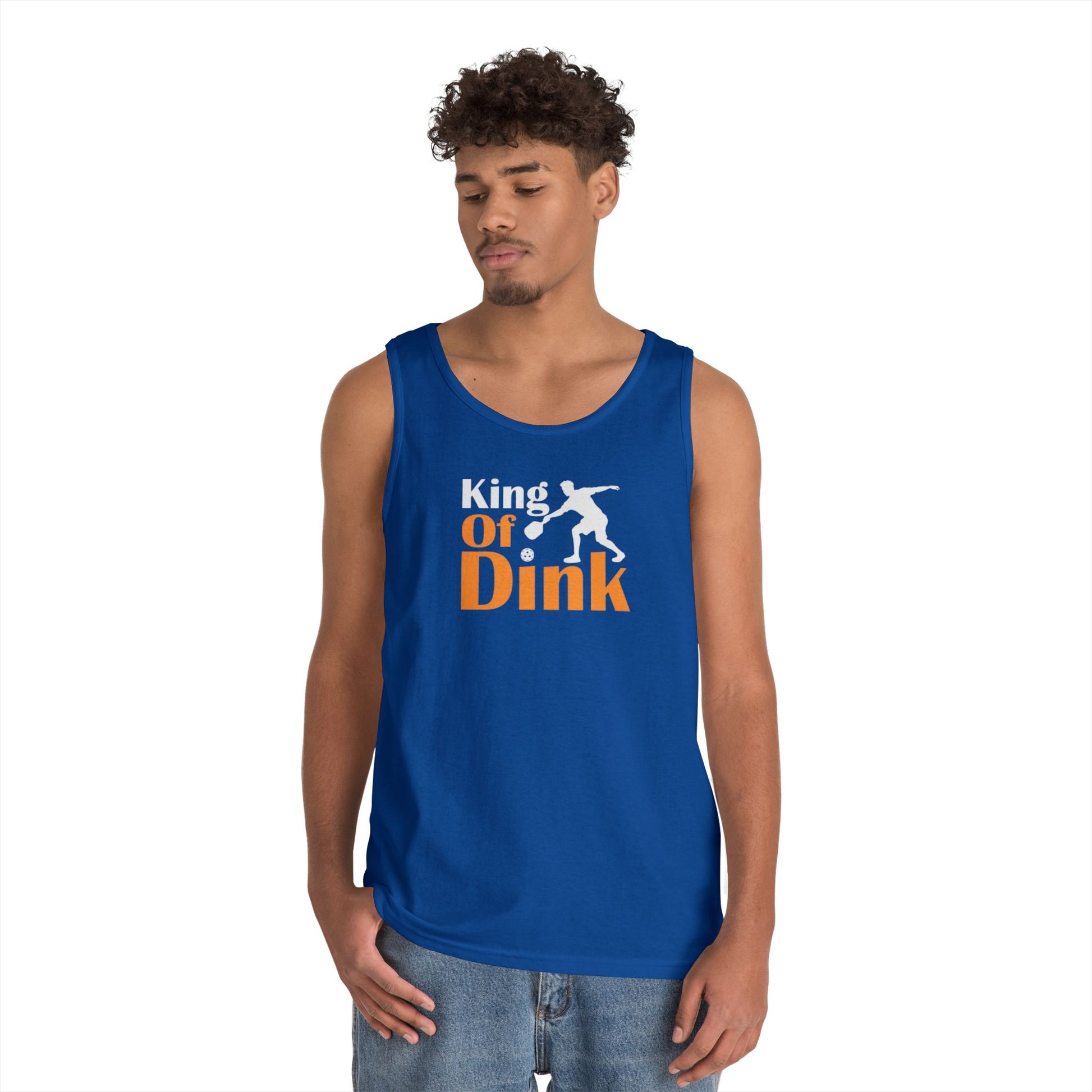 Men's Funny Pickleball Tank Top - King of Dink