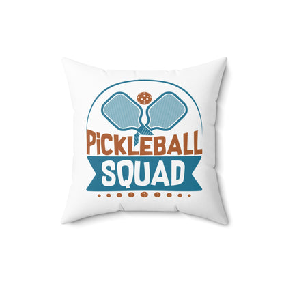 Pickleball Cheerful Pillow - Pickleball Squad White