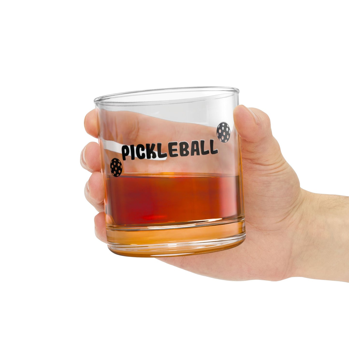 Pickleball Unique Rocks Glass - Pickleball Framed