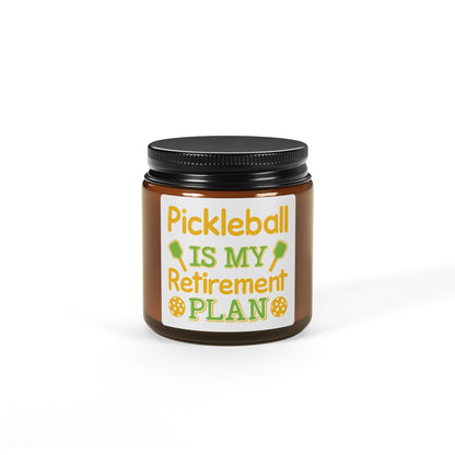 Pickleball Delightful Candle - Pickleball Is My Retirement Plan Amber