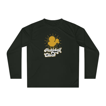 Women's Comfy Pickleball Long Sleeves top - Pickleball Chick Black