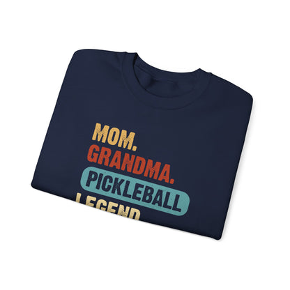 Women's Stylish Pickleball Sweatshirt - Mom Grandma Pickleball Legend