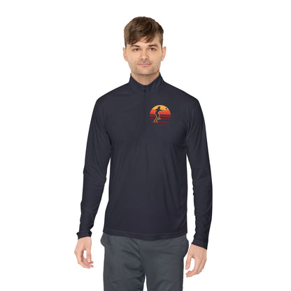 Men's Stylish Pickleball Pullover - Pickleball Sunset