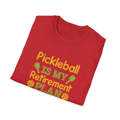 Men's Quirky Pickleball T-shirt - Pickleball Is My Retirement Plan