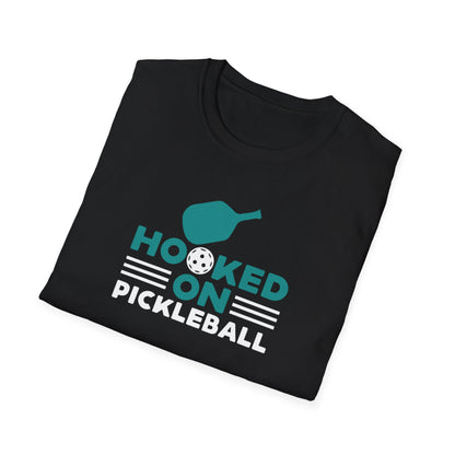 Men's Comfy Pickleball T-shirt - Hooked on Pickleball