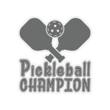Pickleball Sporty Stickers - Pickleball Champion 2" × 2"