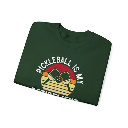 Women's Cool Pickleball Sweatshirt - Pickleball Is My Retirement Plan