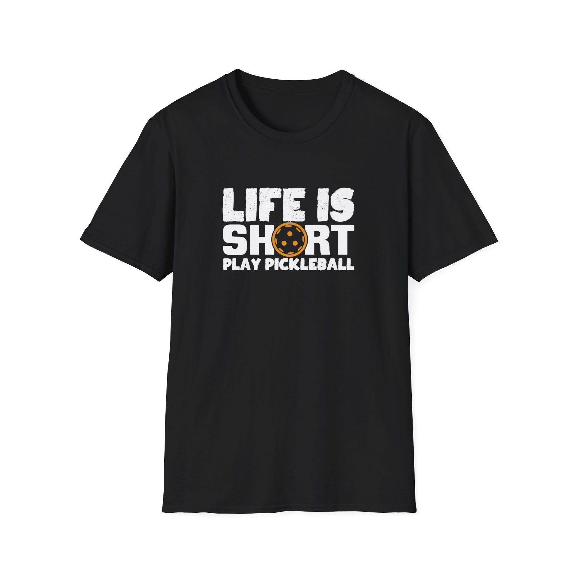 Men's Hilarious Pickleball T-shirt - Life Is Short Play Pickleball Black