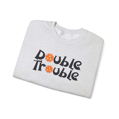 Women's Funny Pickleball Sweatshirt - Double Trouble