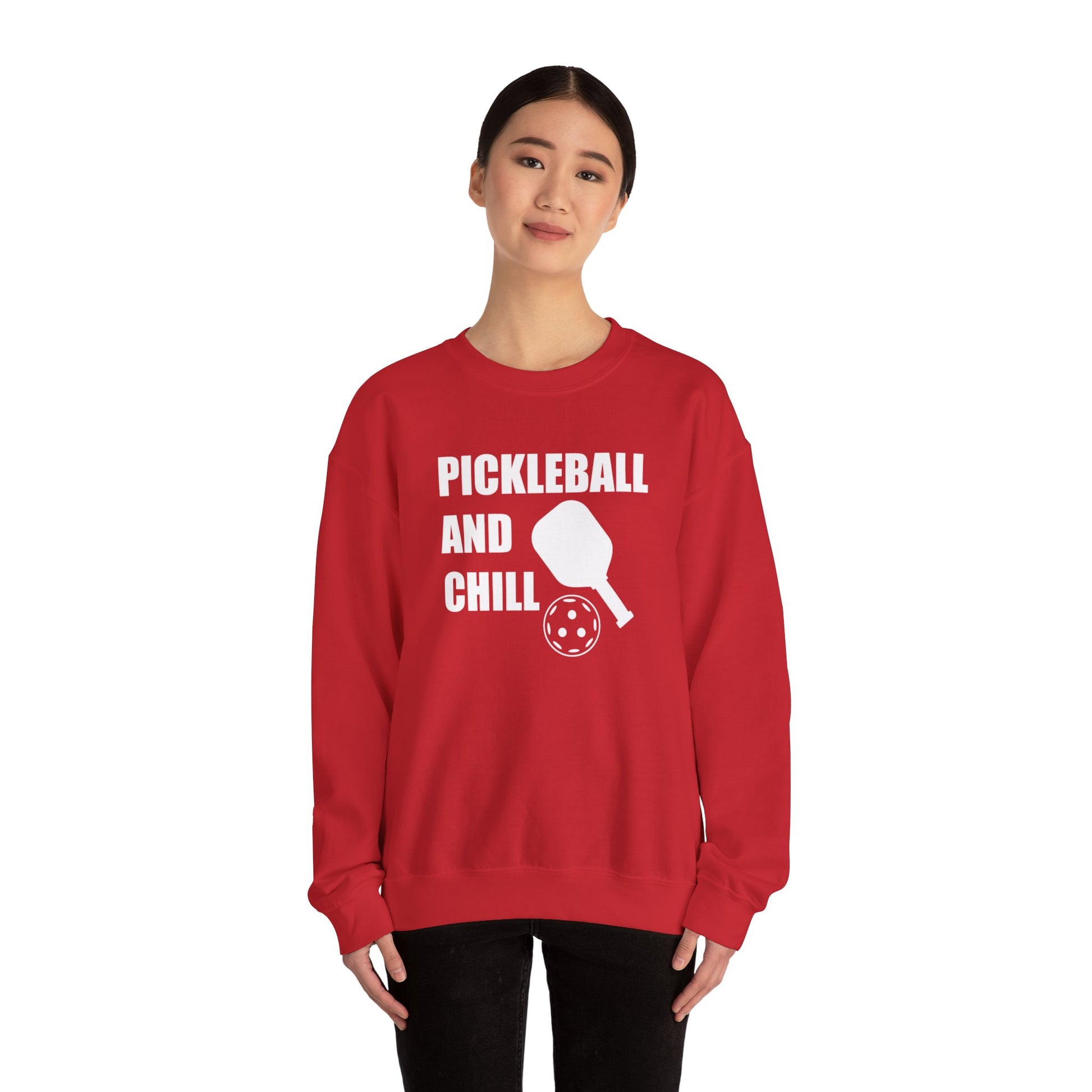 Women's Stylish Pickleball Sweatshirt - Pickleball and Chill
