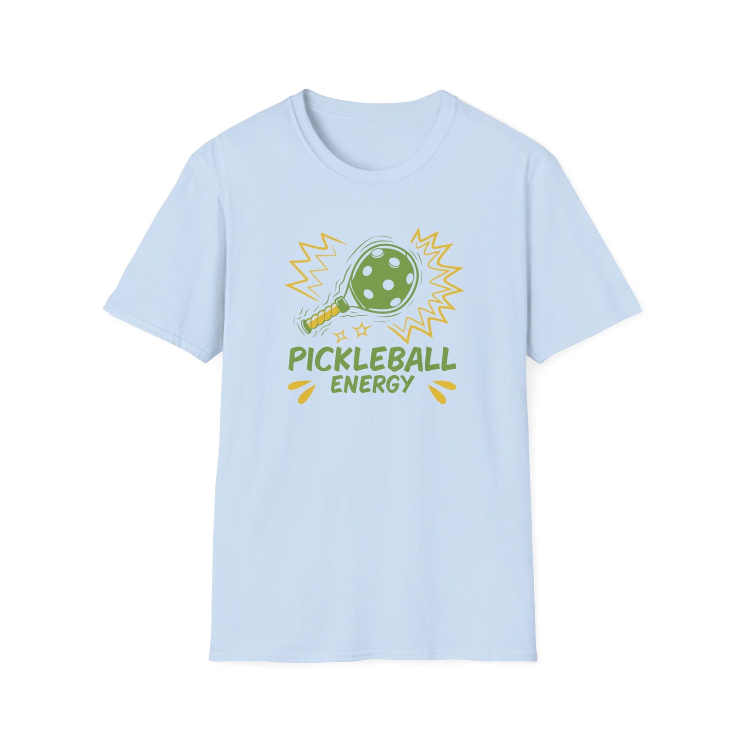 Women's Vibrant Pickleball T-shirt - Pickleball Energy Blue