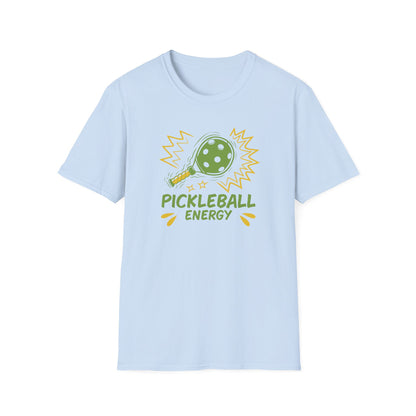 Women's Vibrant Pickleball T-shirt - Pickleball Energy Blue