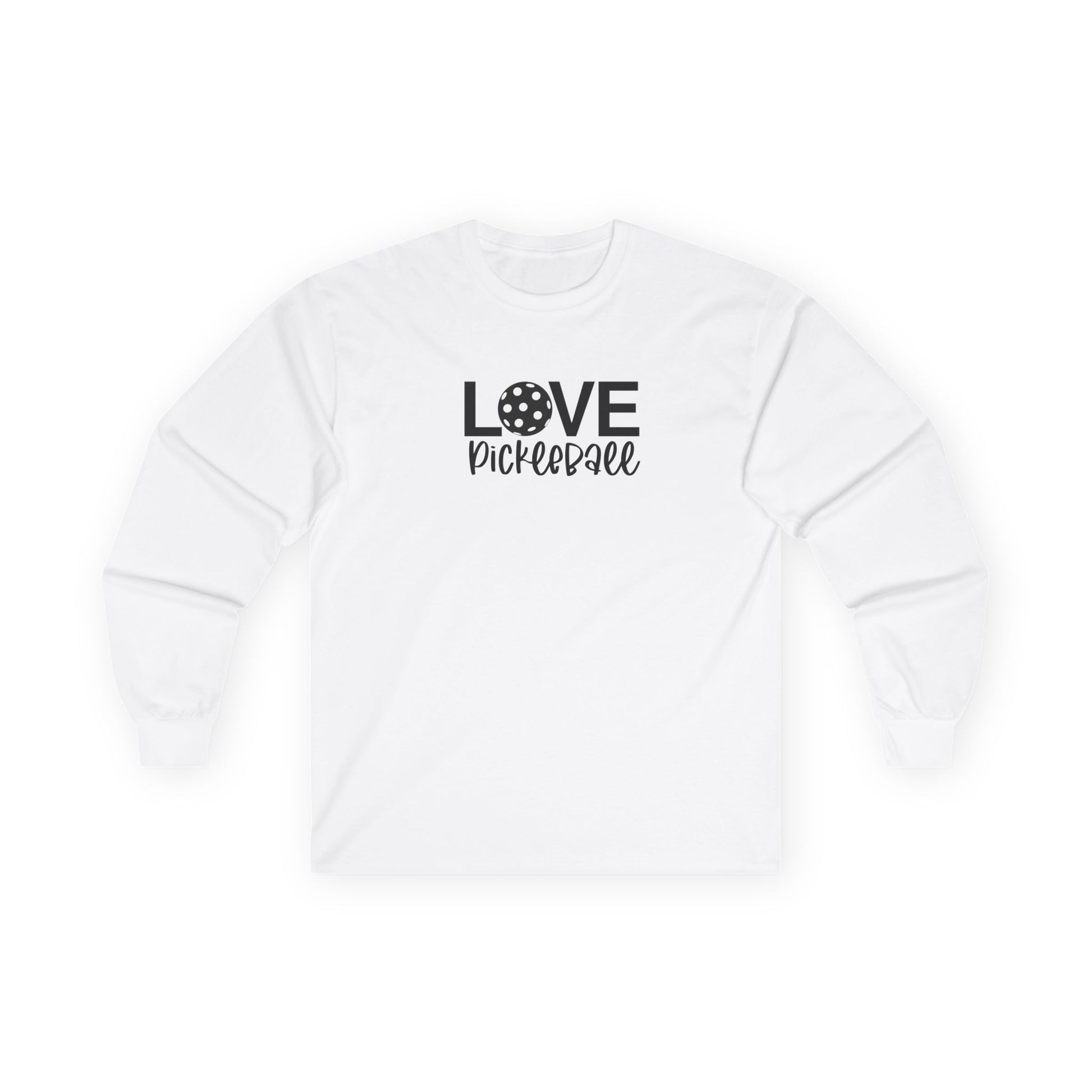 Women's Comfy Pickleball Long Sleeves top - Love Pickleball White