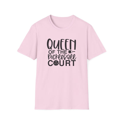 Women's Lightweight Pickleball T-shirt - Queen of the Pickleball Court Pink