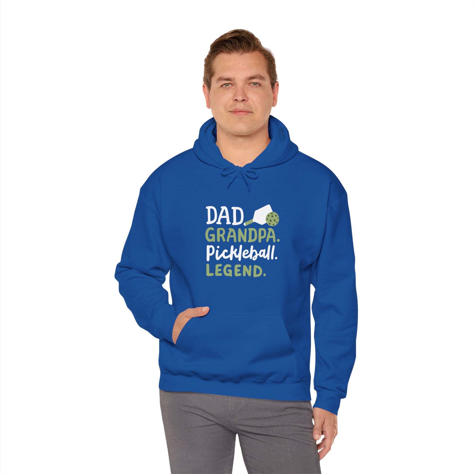 Men's Comfy Pickleball Hoodie - Dad Grandpa Pickleball Legend