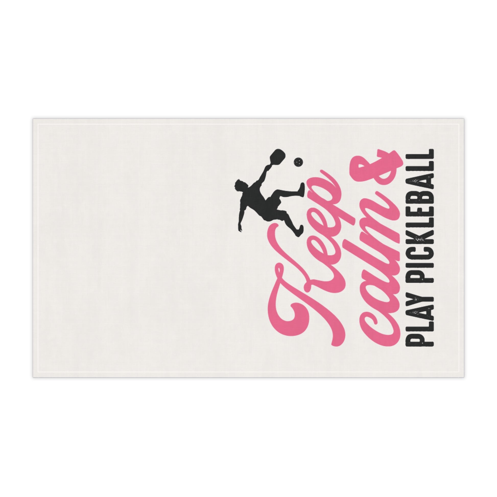 Pickleball Cute Tea Towel - Keep Calm & Play Pickleball