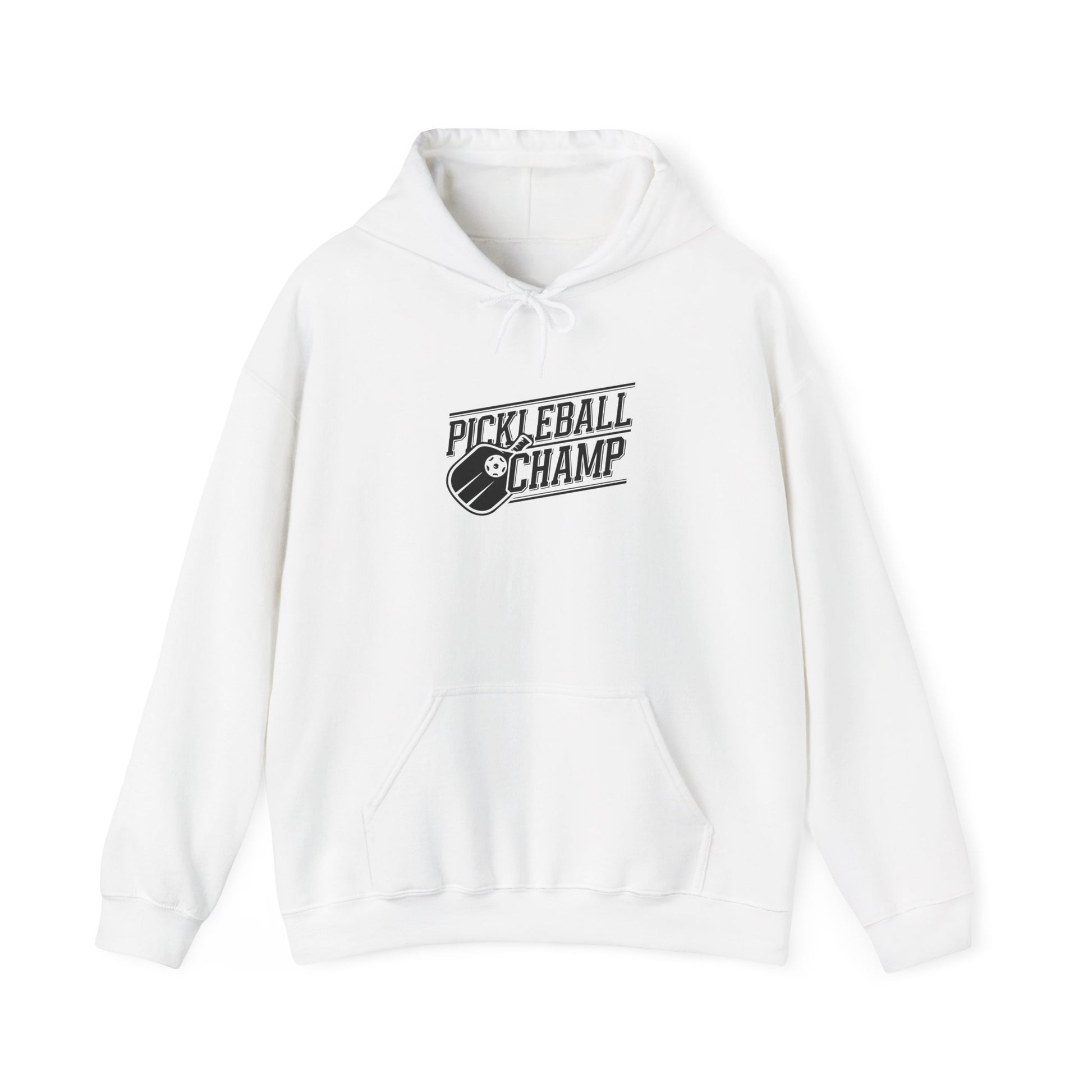 Men's Stylish Pickleball Hoodie - Pickleball Champ White