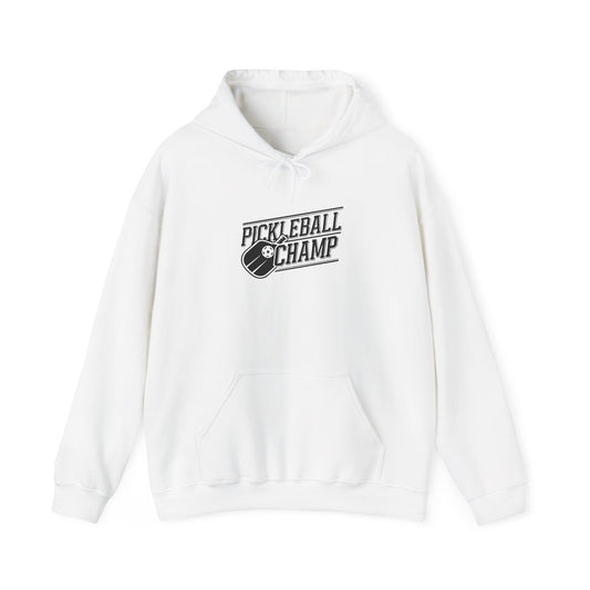 Men's Stylish Pickleball Hoodie - Pickleball Champ White