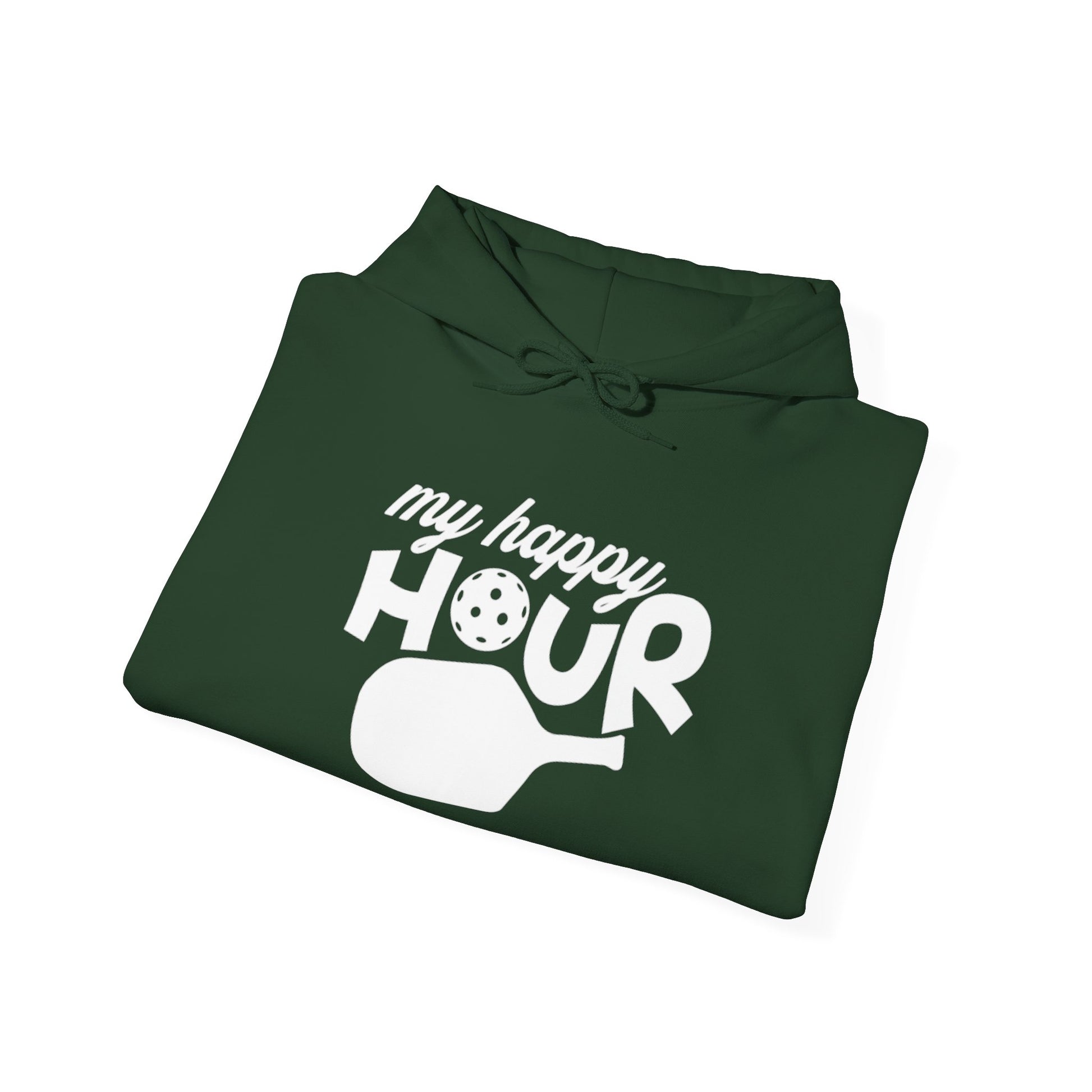 Men's Durable Pickleball Hoodie - My Happy Hour