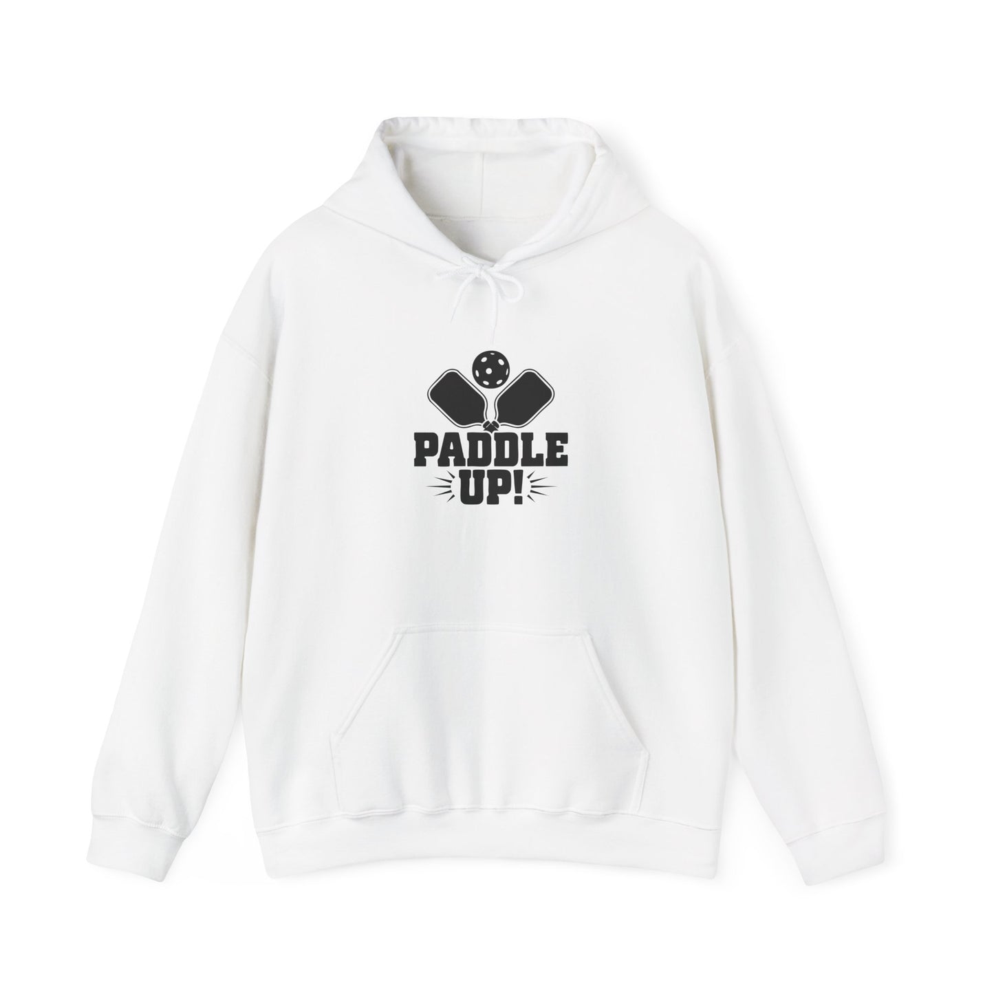 Women's Durable Pickleball Hoodie - Paddle Up White