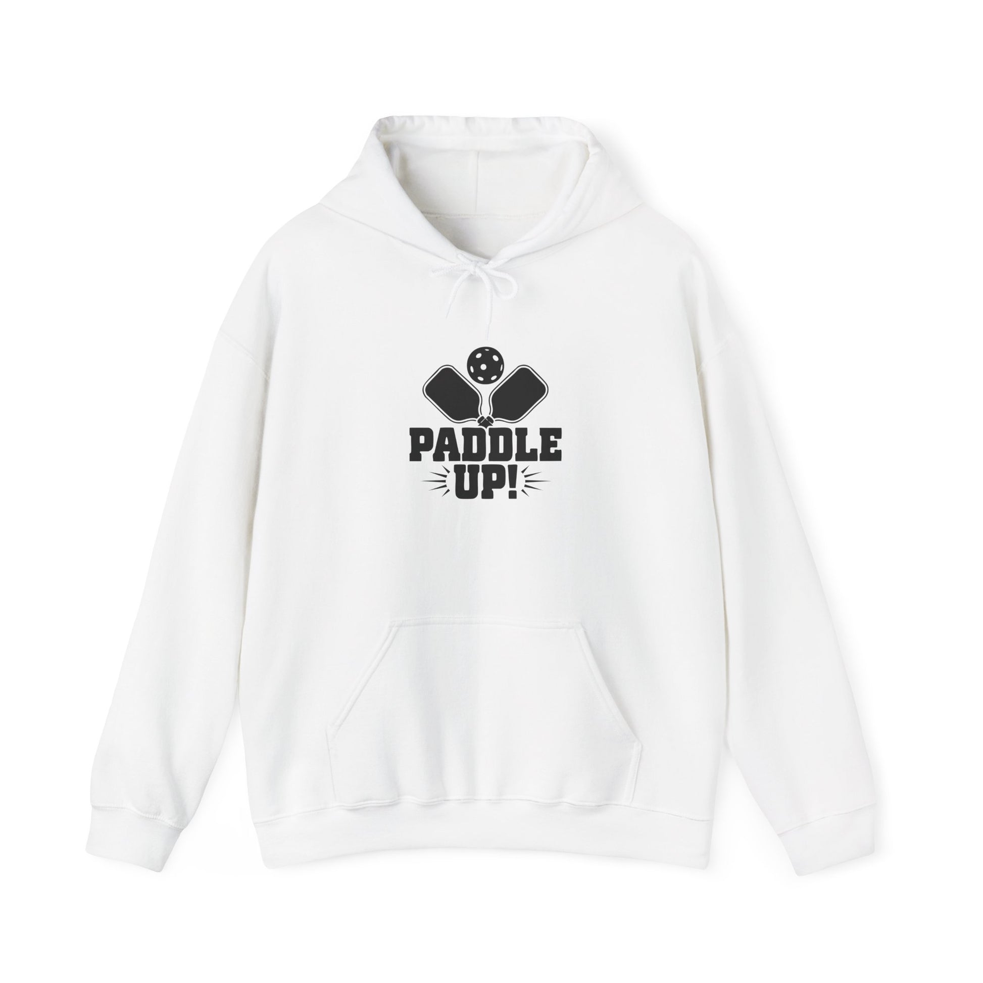 Women's Durable Pickleball Hoodie - Paddle Up White