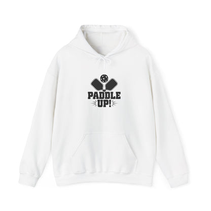 Women's Durable Pickleball Hoodie - Paddle Up White