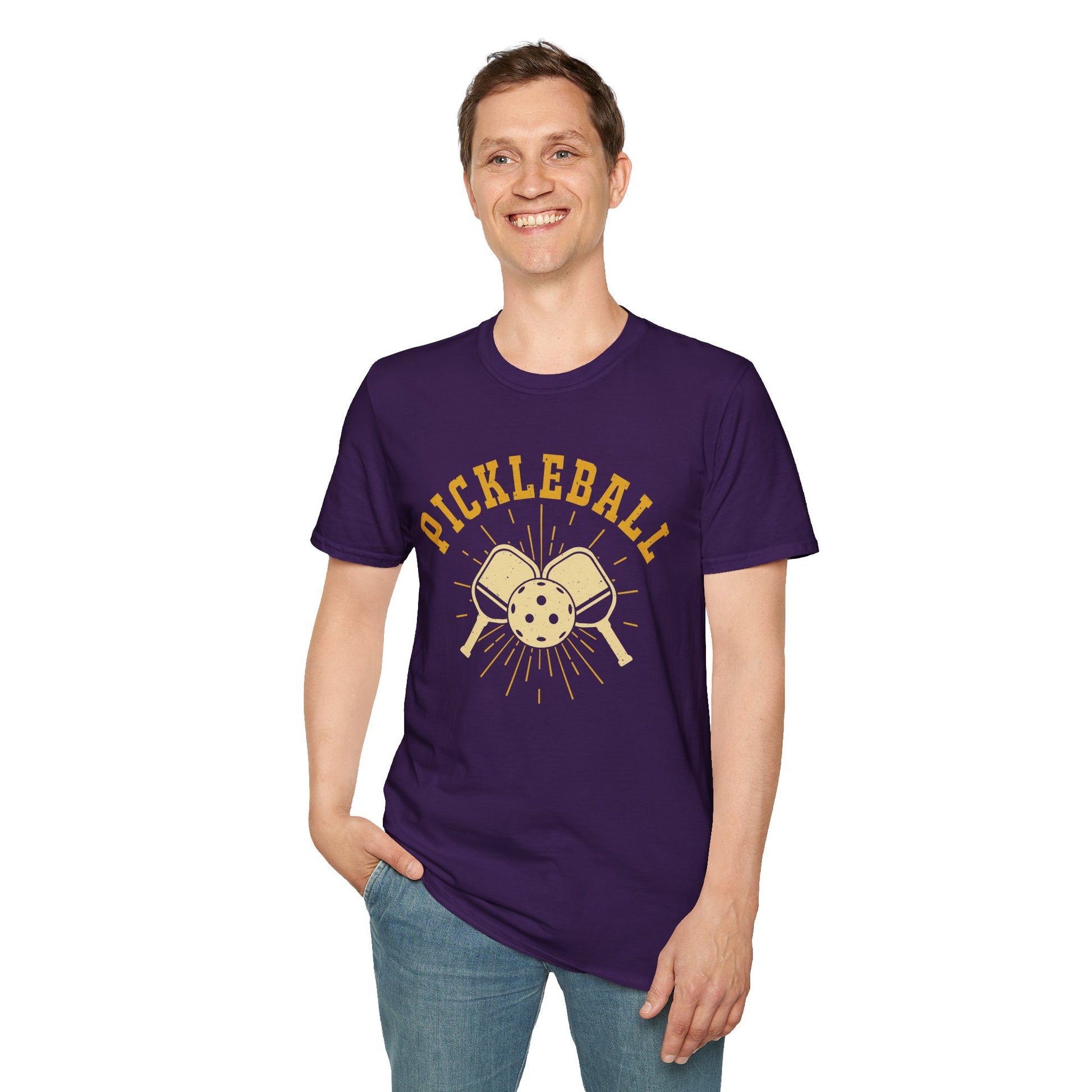 Men's Energetic Pickleball T-shirt - Pickleball Retro