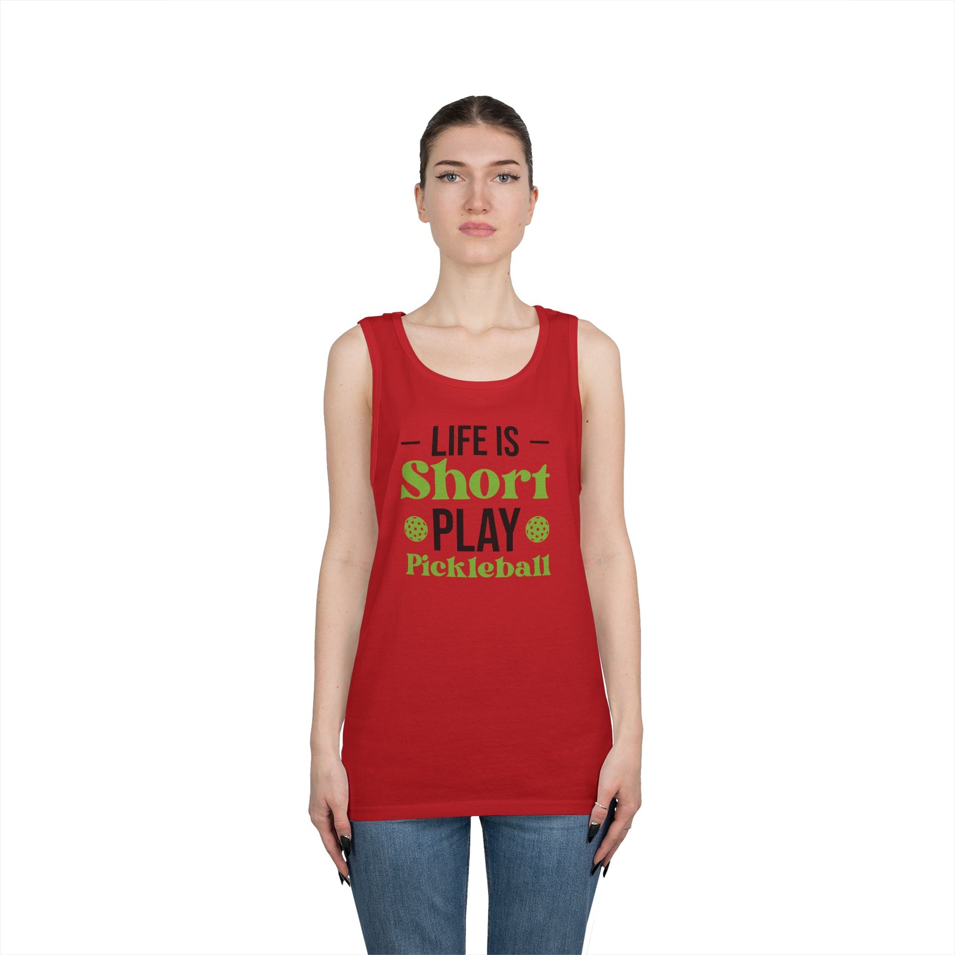 Women's Funny Pickleball Tank Top - Life Is Short Play Pickleball