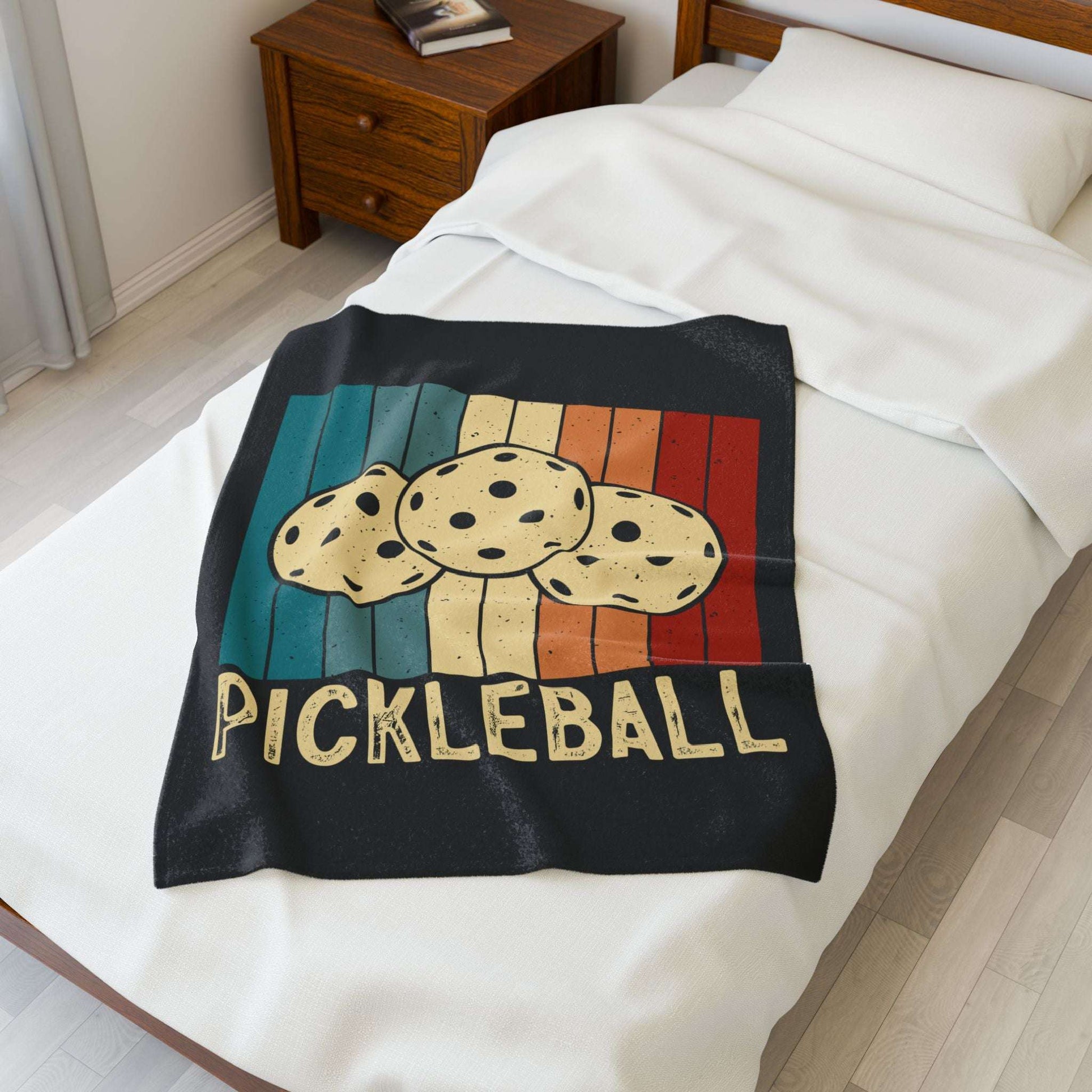Pickleball Eye-Catching Blanket - Pickleball Retro