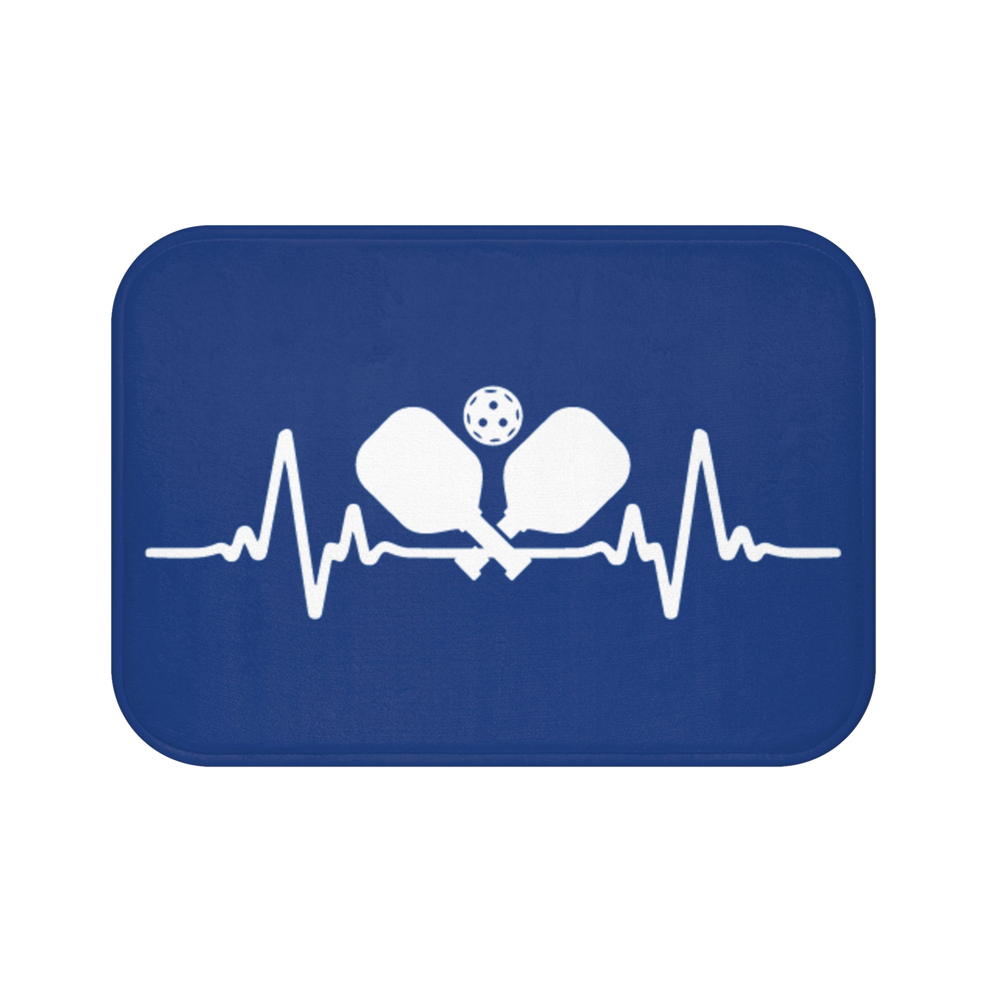 Pickleball Unique Bath mat - Pickleball pulse Blue