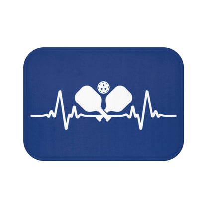 Pickleball Unique Bath mat - Pickleball pulse Blue