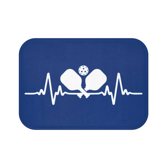 Pickleball Unique Bath mat - Pickleball pulse Blue