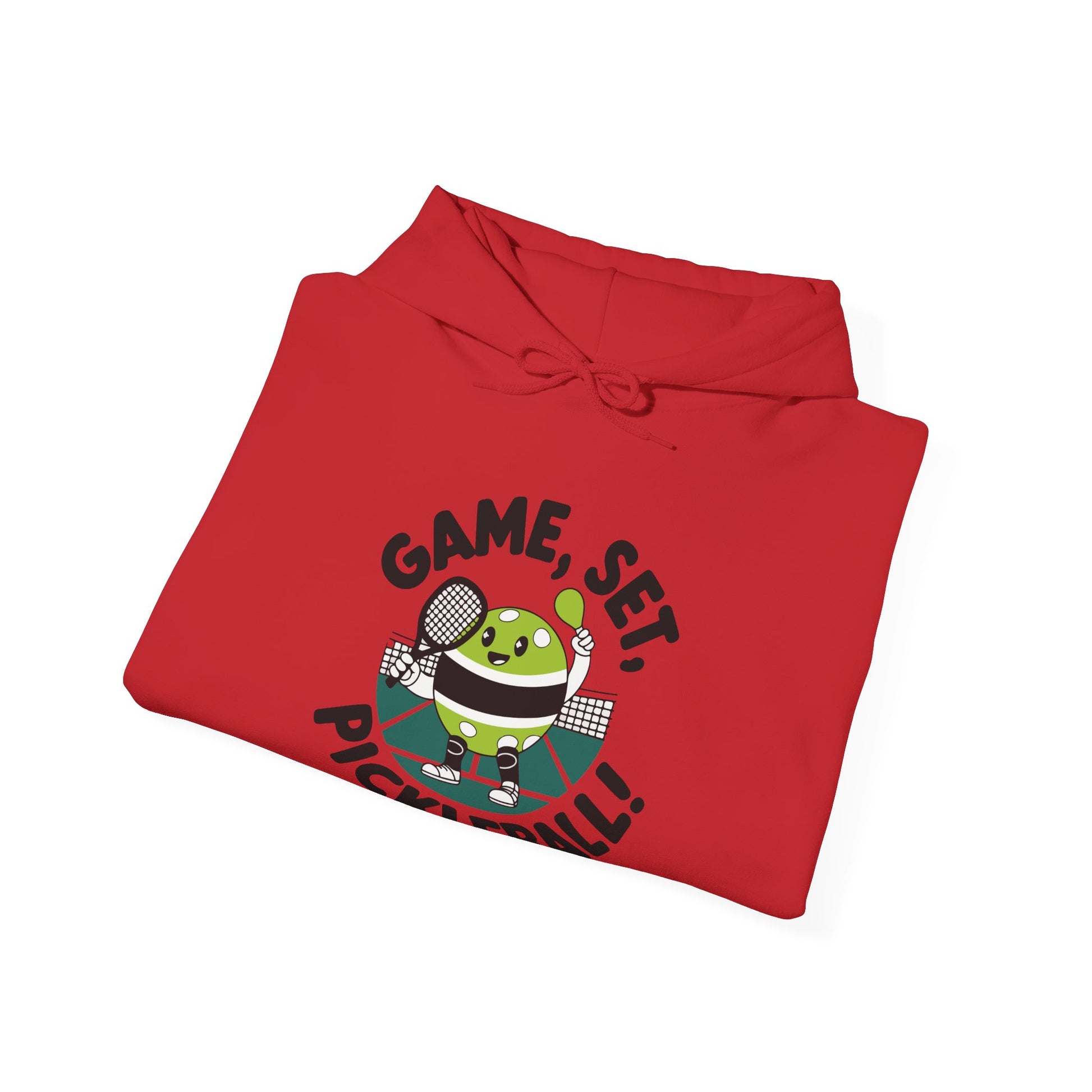Men's Cute Pickleball Hoodie - Game, Set, Pickleball