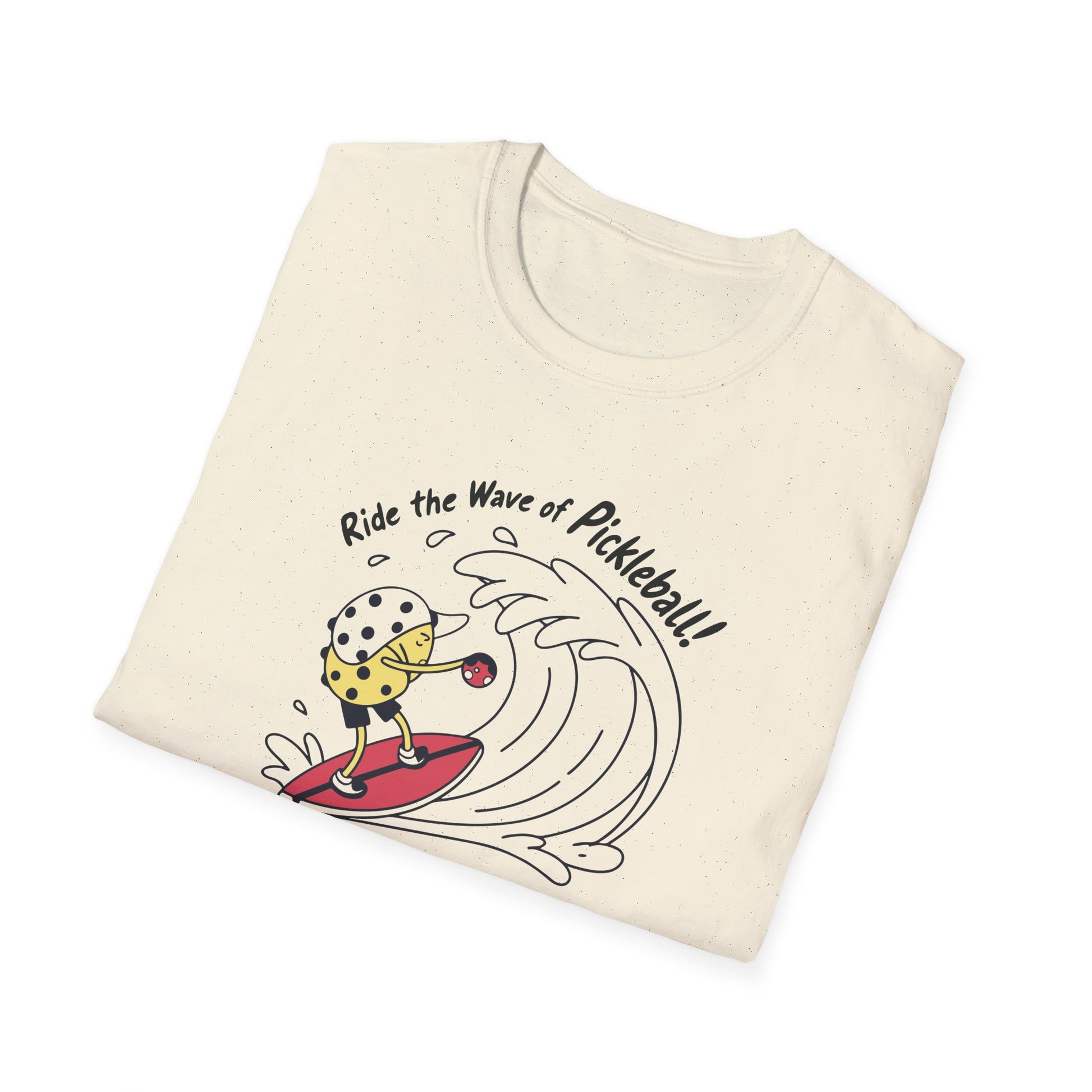 Men's Comfy Pickleball T-shirt - Ride the Wave of Pickleball