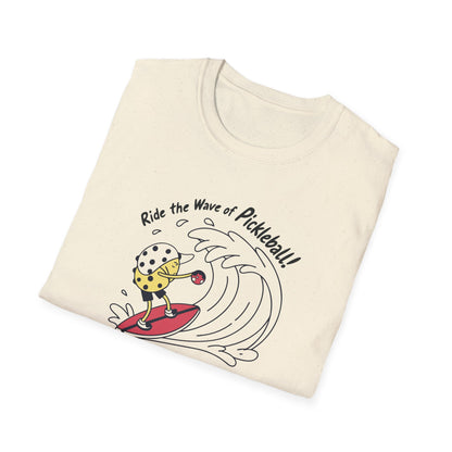 Men's Comfy Pickleball T-shirt - Ride the Wave of Pickleball
