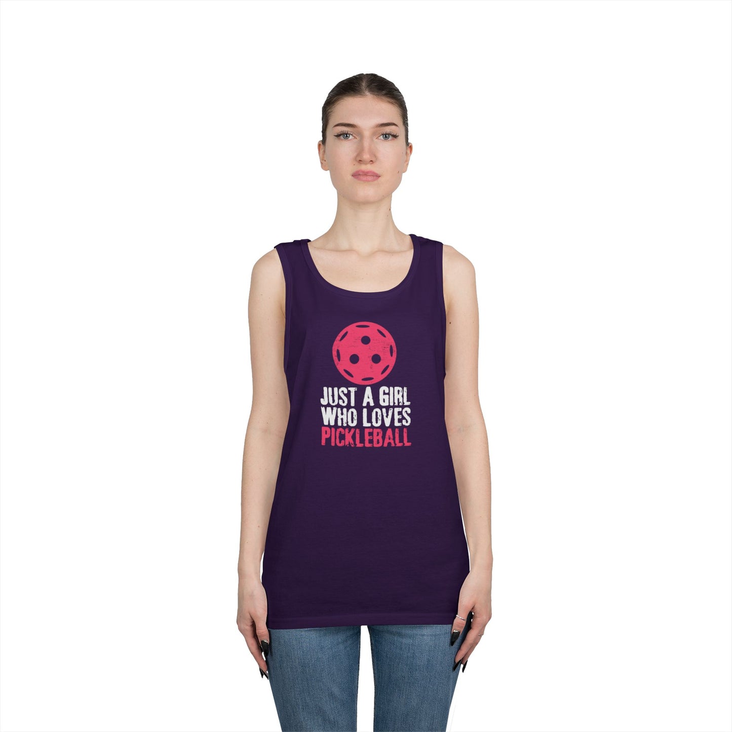 Women's Cute Pickleball Tank Top - Just A Girl Who Loves Pickleball