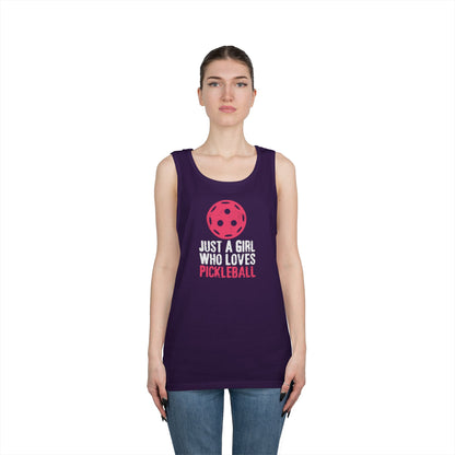 Women's Cute Pickleball Tank Top - Just A Girl Who Loves Pickleball