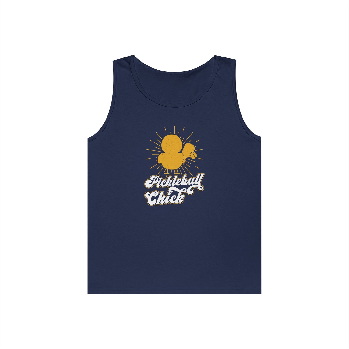 Women's Lightweight Pickleball Tank Top - Pickleball Chick Navy
