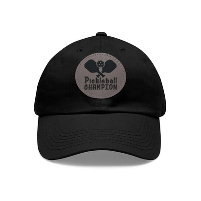 Pickleball Sporty Cap - Pickleball Champion Black