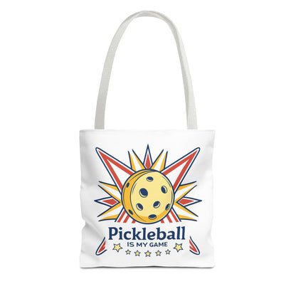 Pickleball Colorful Tote Bag - Pickleball is My Game White