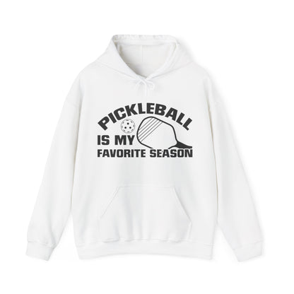 Men's Hilarious Pickleball Hoodie - Pickleball is My Favorite Season White